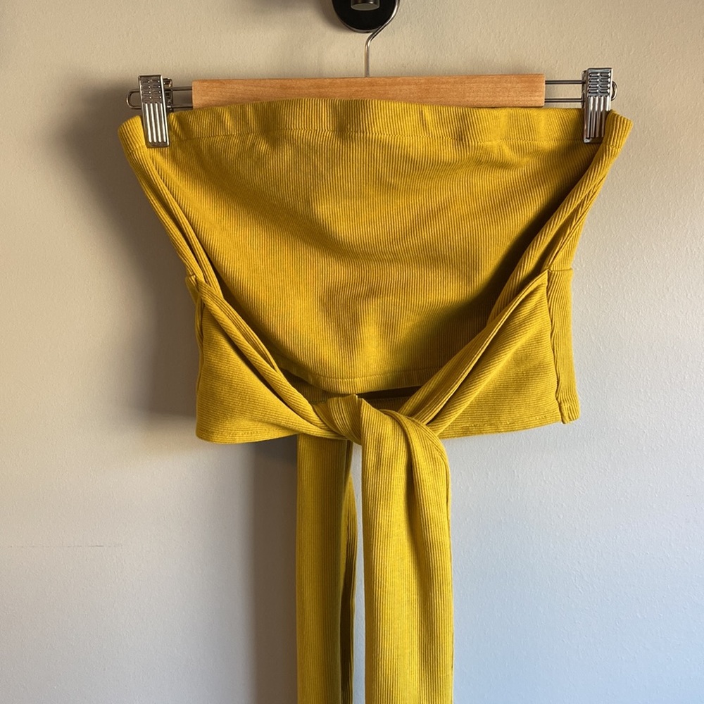 Signed Blake x The Drop | NWOT Convertible Crop Top in Citronelle